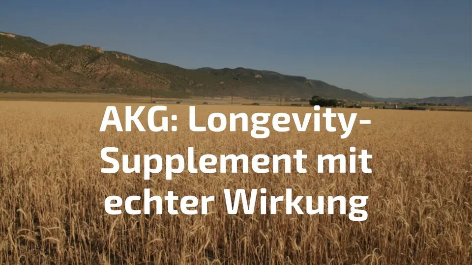 AKG Supplement Wirkung – Alpha-Ketoglutarat als Longevity-Supplement