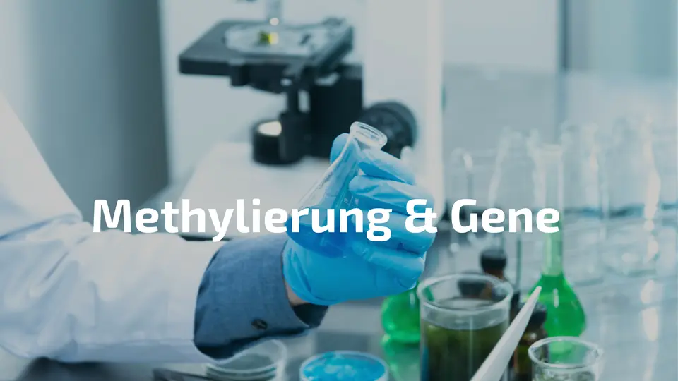 Wissenschaftler Labor Reagenzglas – Methylierung Epigenetik Energie Stimmung DNA-Gesundheit