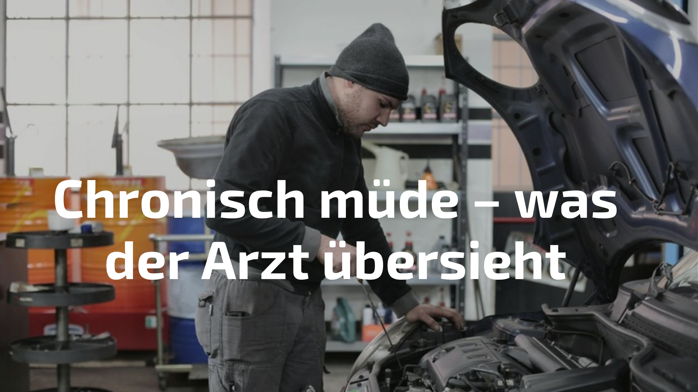 Erschöpfte Person – Chronisch müde keine Ursache