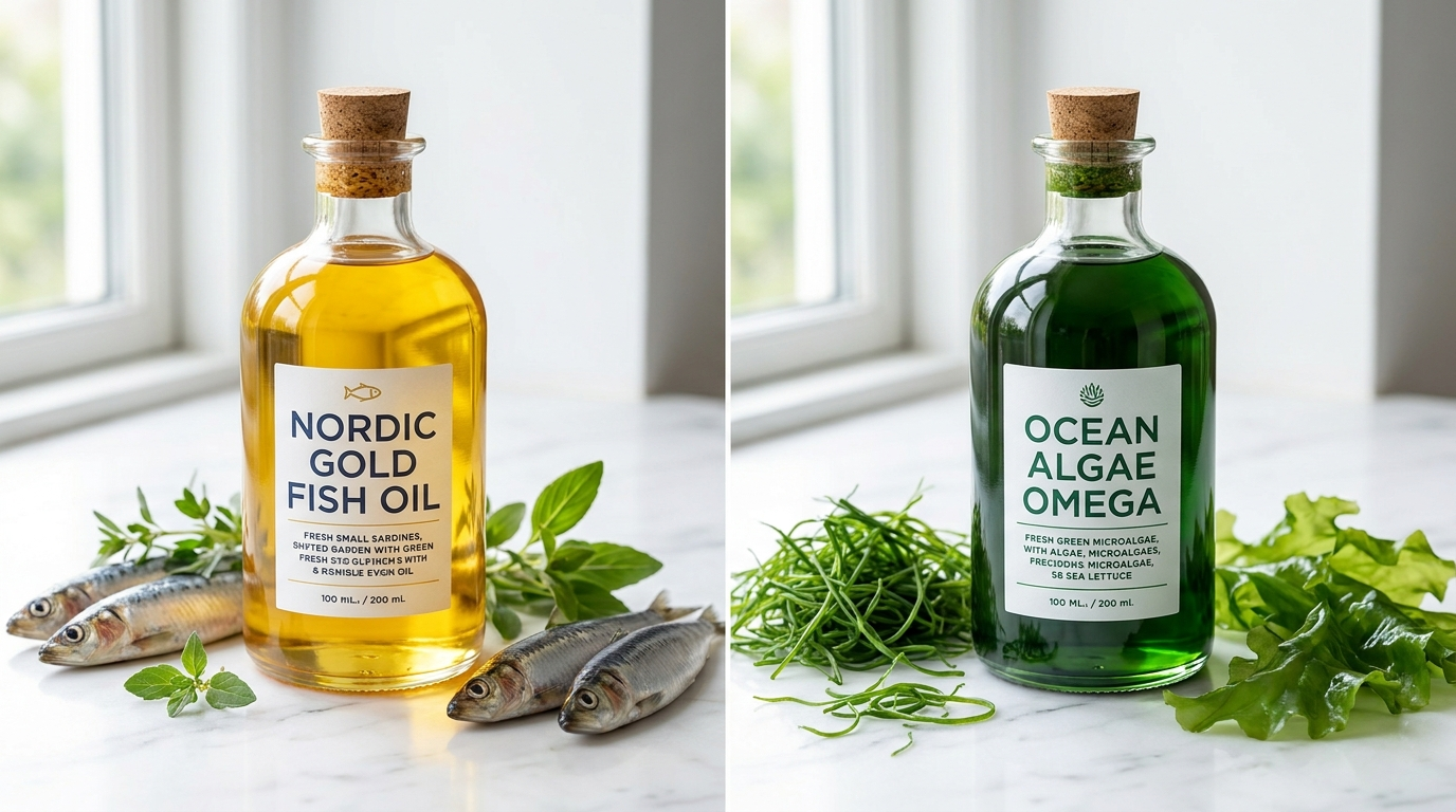 fischöl oder algenöl – direkter Vergleich beider Omega-3-Quellen