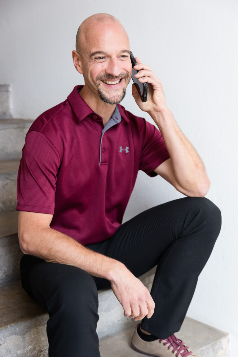 Thorsten Schmitt im Health Call am Telefon