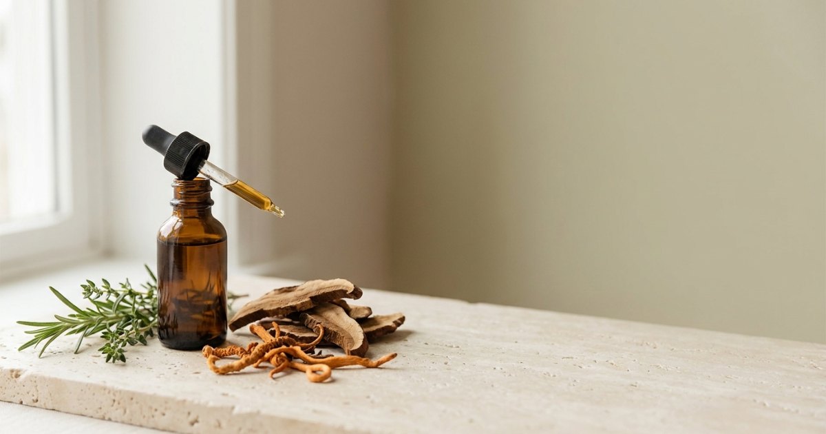 smaints Schilddrüsen Komplex: Flüssigextrakt mit Cordyceps, Reishi und Hericium