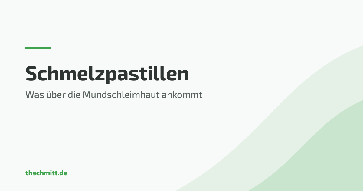 Schmelzpastillen — Curcumin und Huaier über die Mundschleimhaut aufnehmen